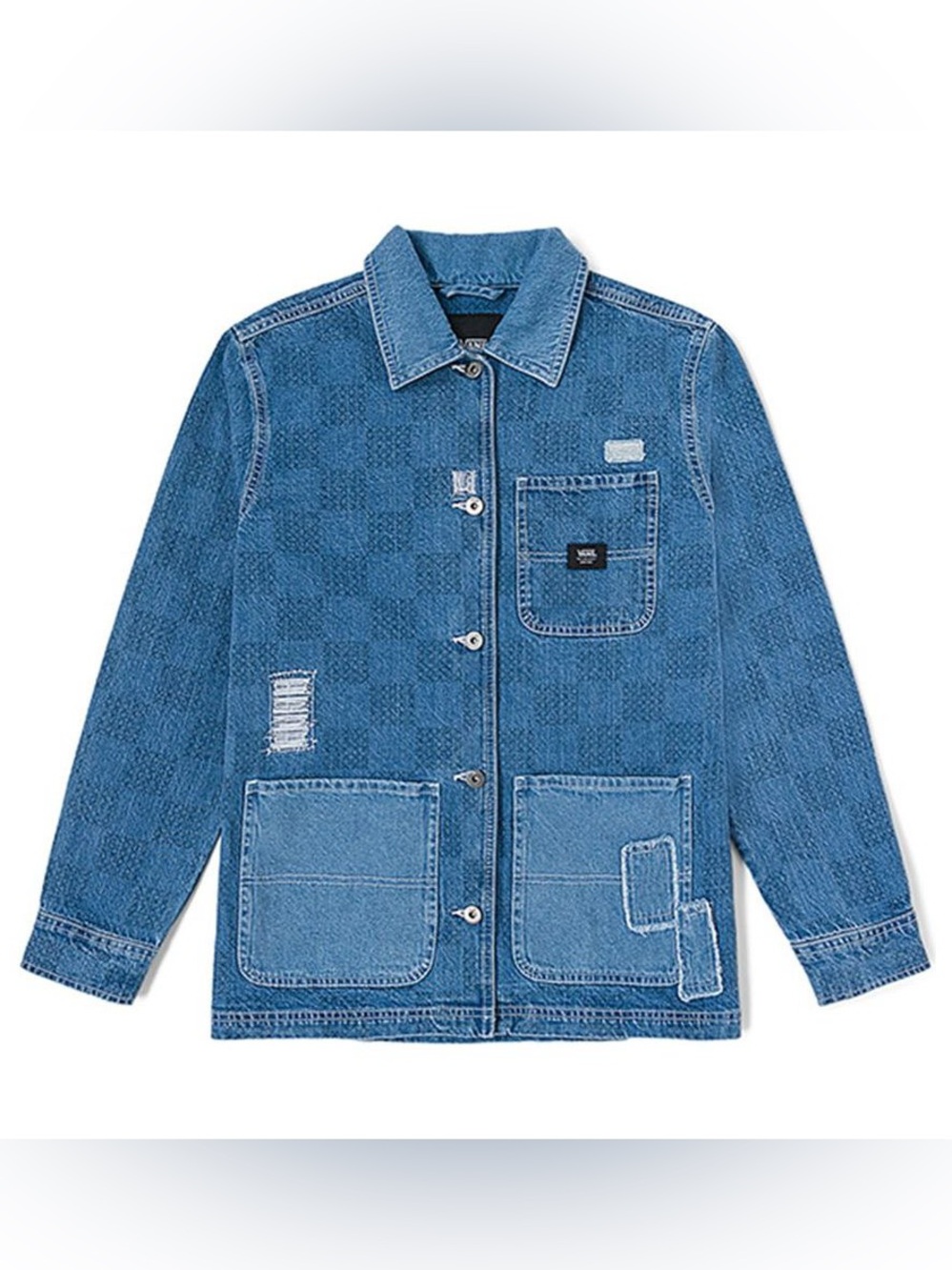 Vans Blue Patchwork Denim Jacket